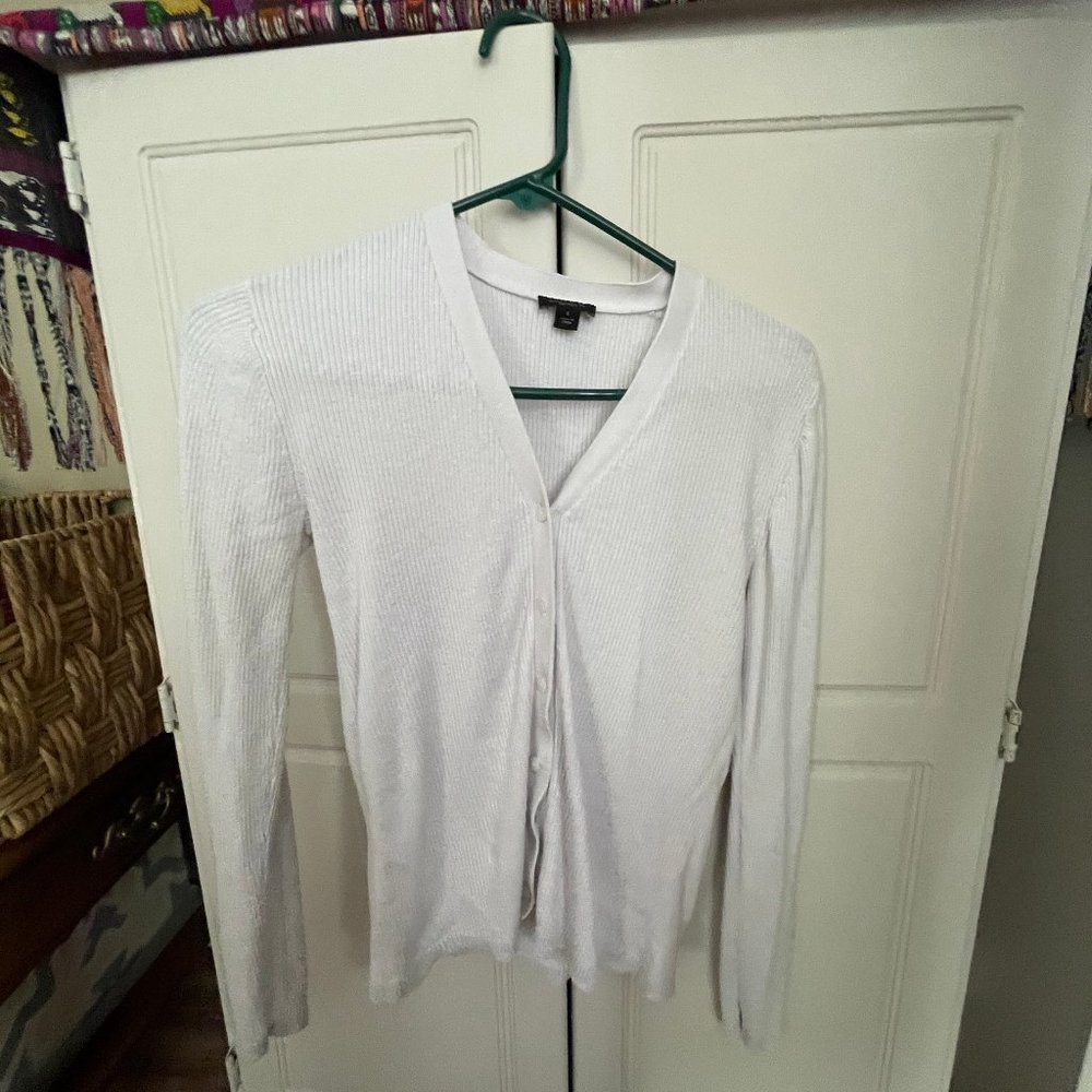 Anne Taylor Factory Cream Cardigan Size Small